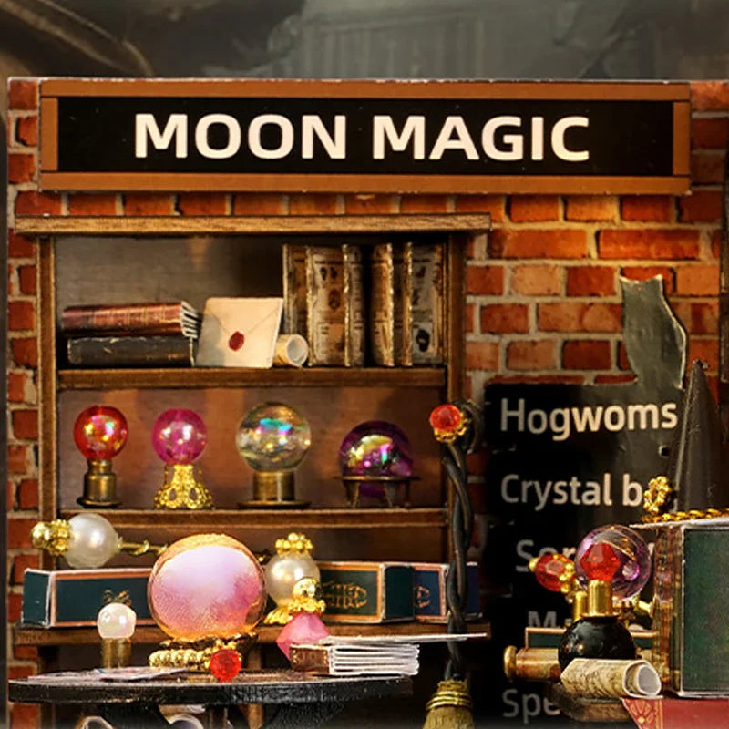 Magic Wooden Doll House Mini Kit DIY Handmade Assembly Model Building