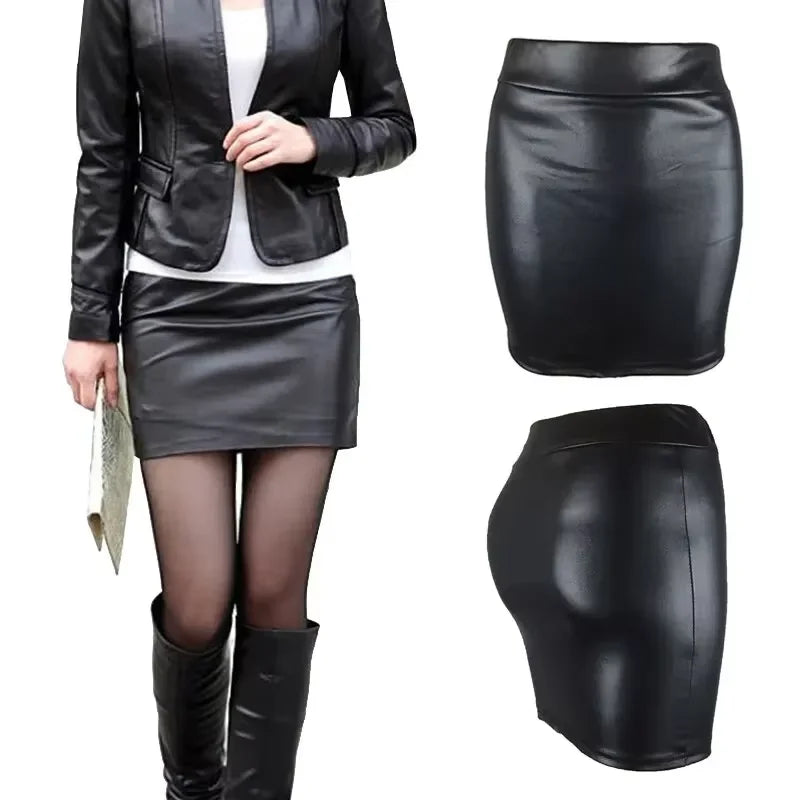 Women Summer Mini Skirts High-waist Slim Fittness Hip Pencil Skirts