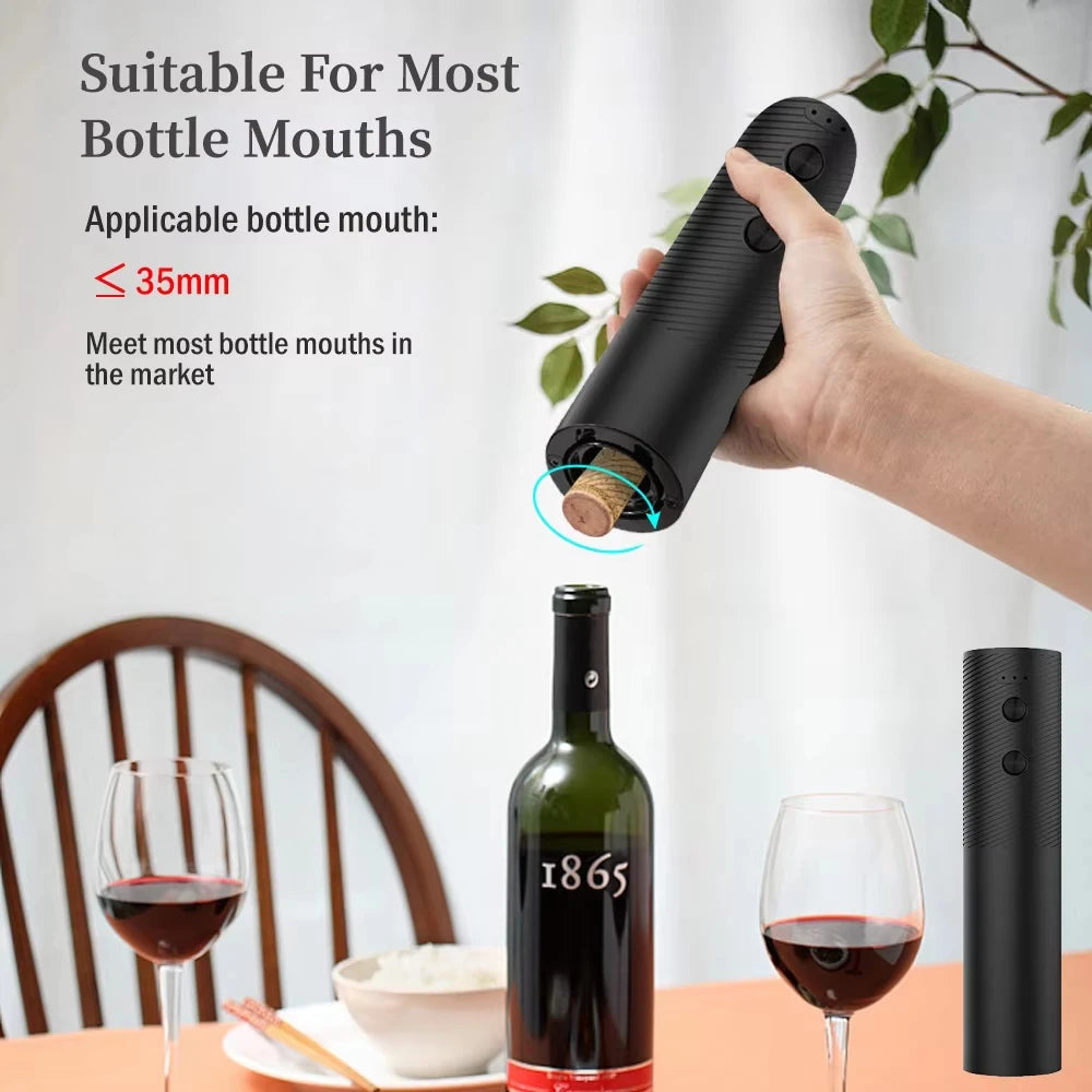 Electric Wine Bottle Opener Automatic Red Wine Corkscrew Rechargeable