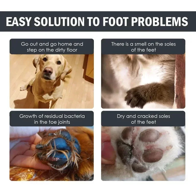 Dog Paw Washing Foam Pet Foot Cleaning Foam Rinse-free Paw Cleaner No