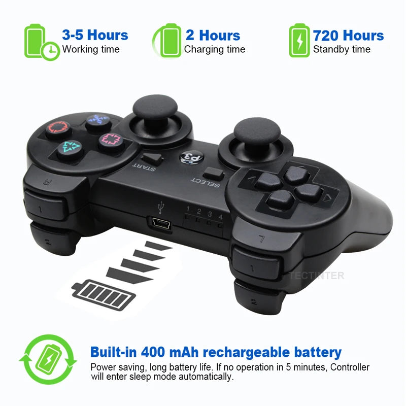 Controller Support Bluetooth For SONY PS3 Wireless Gamepad for Play