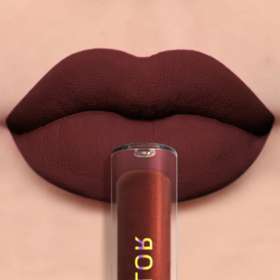 19 colors Matte Velvet Lip Gloss Waterproof Liquid Lipstick Nude Black