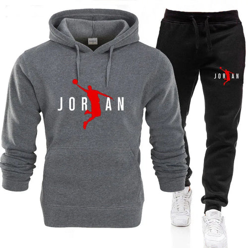2024 Fall Winter Men's Tracksuit Hoodie Pants 2Pcs Sets Suit Leisure