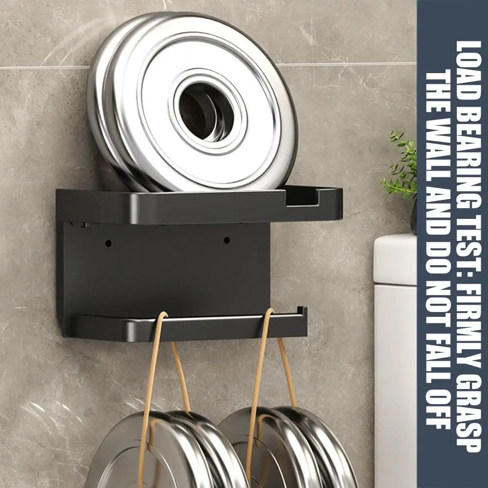 Wall Mounted Toilet Paper Holder Rustproof Thickened Plastic Storage
