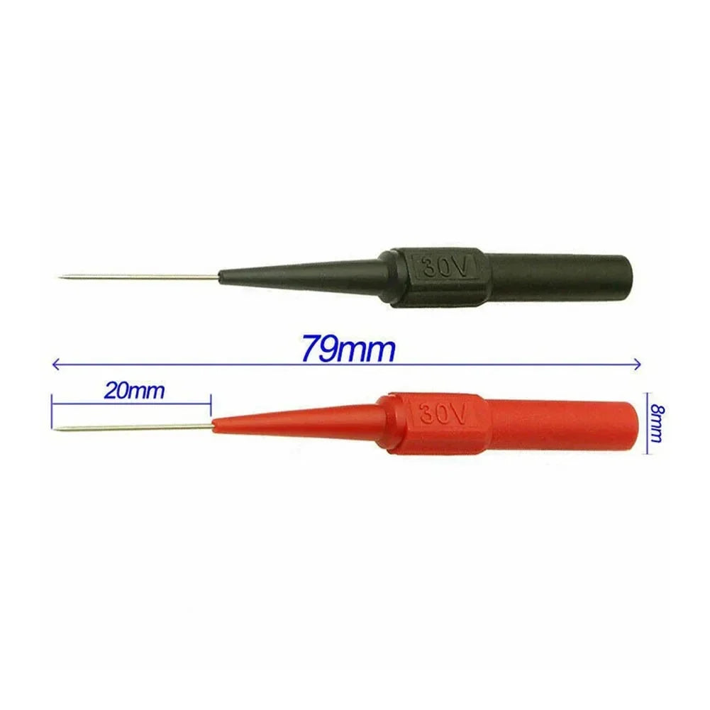 40-10Pcs Diagnostic Tools Multimeter Test Lead Extention Back Piercing