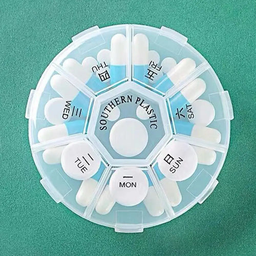 Folding Pill Case Medicine Drug Pills organizer storage Boxs Portable