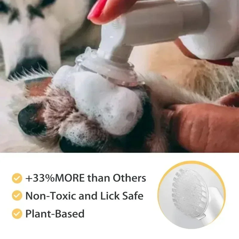 Dog Paw Washing Foam Pet Foot Cleaning Foam Rinse-free Paw Cleaner No