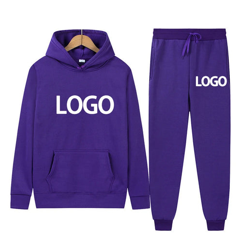 Customized Printed Men Women Tracksuit Hooded Sweatshirts and Jogger