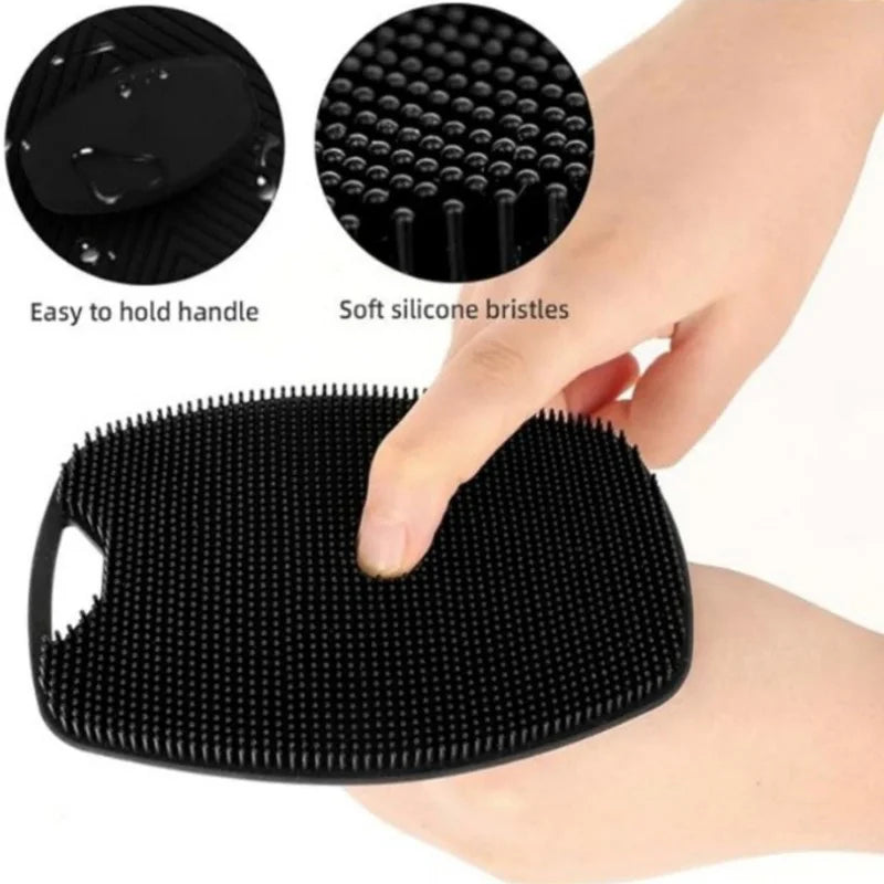 Exfoliating Silicone Bath Brush Portable Massage Bath Brush Body
