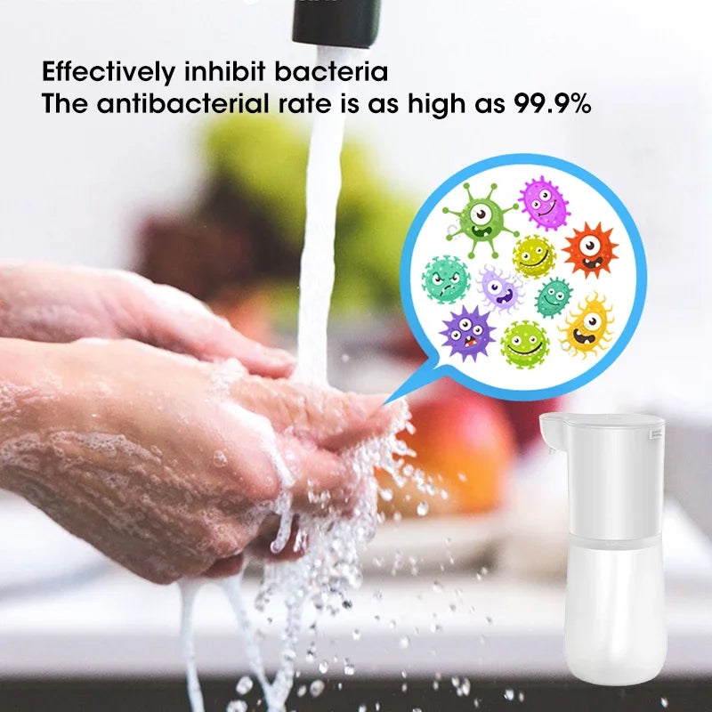 350ML Touchless Automatic Soap Foam Dispenser USB Rechargeable Foam