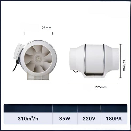 Duct round 3 inch 4 inch 5 inch 6 inch 8 inch exhaust ventilation fan