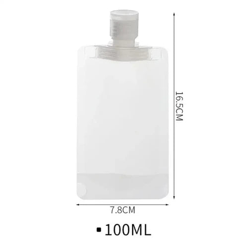30/50/ML Lotion Dispenser Bag Travel Reusable Pouches Shampoo Liquid