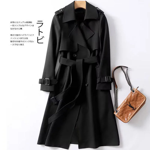 Autumn Winter Long Sleeve Trench Coat For Women 2024 Fashion Loose