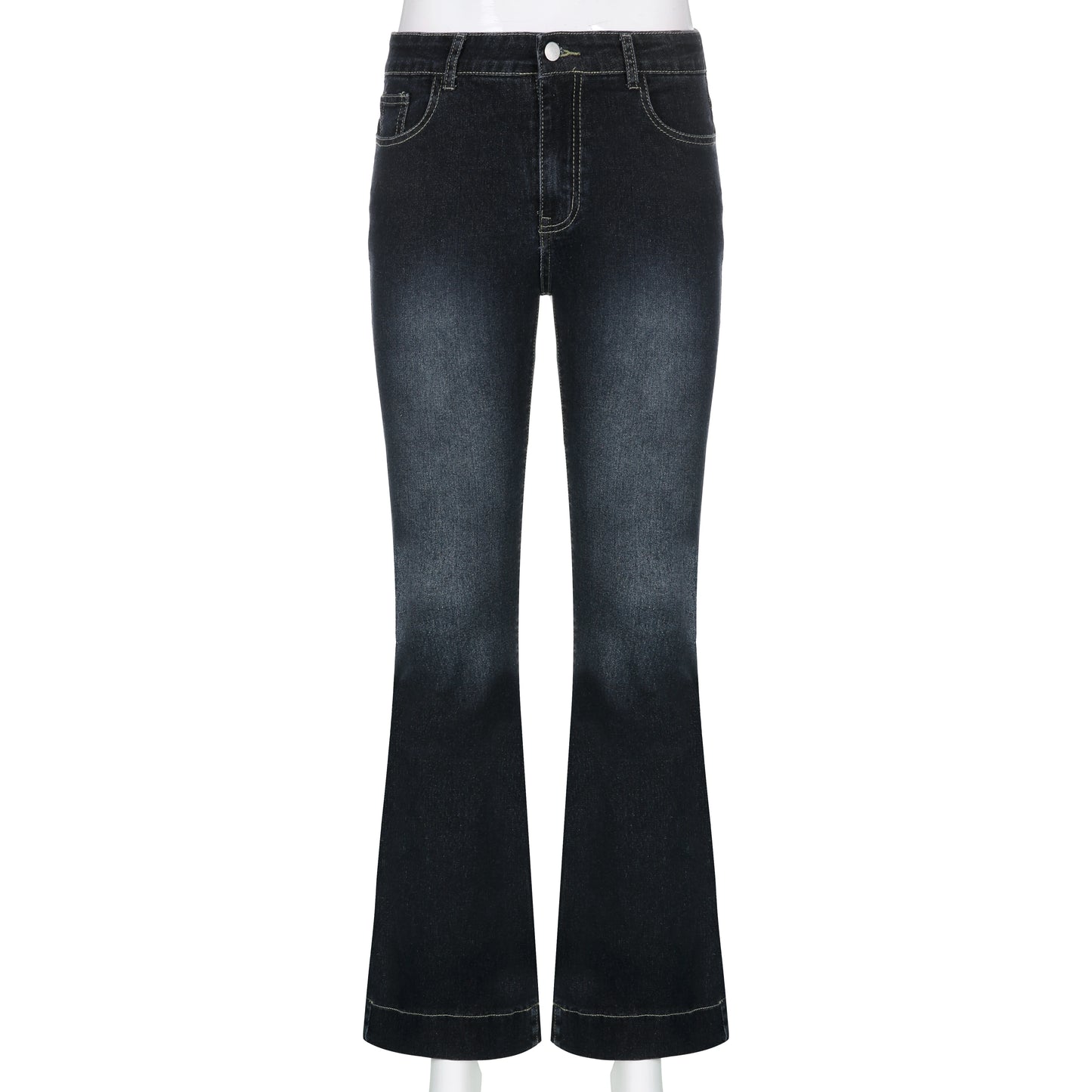 SUCHCUTE Y2k Women's Flared Pants Vintage 90s Low Waist Jeans
