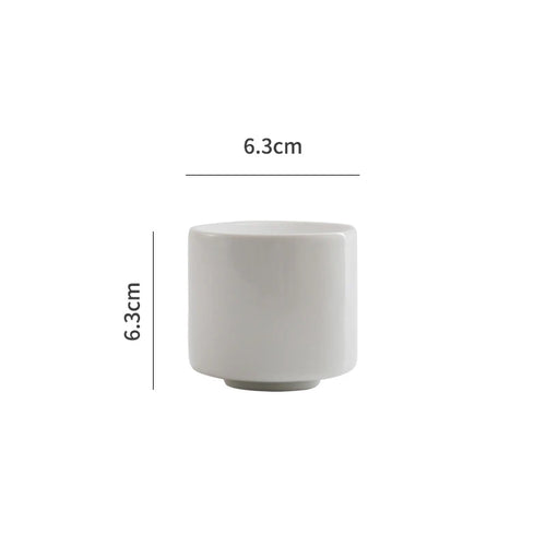 Ceramic Dinner Plate Creative Cylindrical Dessert Plate Snack Plate