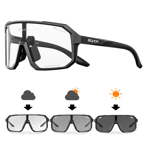 SCVCN Photochromic Cycling Sunglasses MTB Glasses Road Bike Cycling