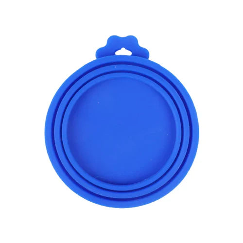 2pcs/set Reusable Pet Food Can Cover and Spoon Portable Dogs Cat
