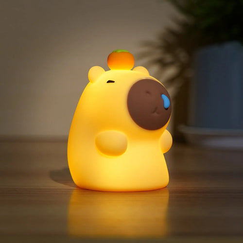 Cute Silicone Capybara Night Light Children's Gift USB Rechargeable