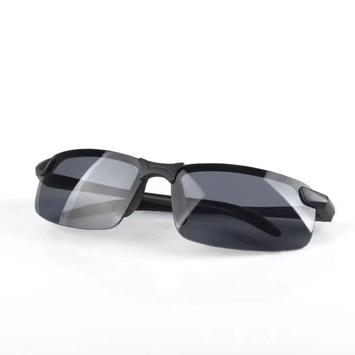 Night Vision Glasses Men Anti-Glare Driving Half Frame Sunglasses for