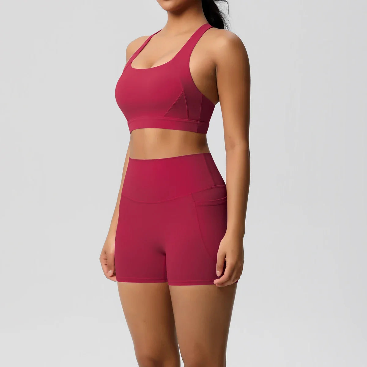 2PCS Sportswear With Pocketed Yoga Set Gym Clothes Yoga Suits For