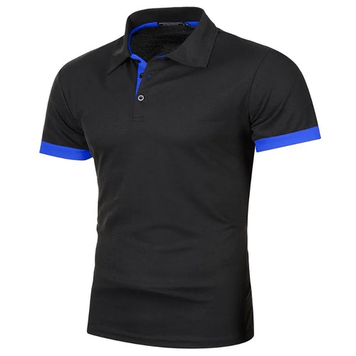 New Mens Short Sleeve Polo Shirt Solid Color Streetwear Lightweight