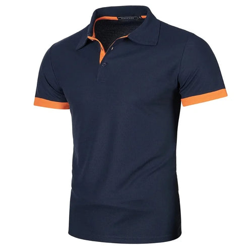 New Mens Short Sleeve Polo Shirt Solid Color Streetwear Lightweight
