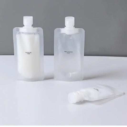 30/50/ML Lotion Dispenser Bag Travel Reusable Pouches Shampoo Liquid