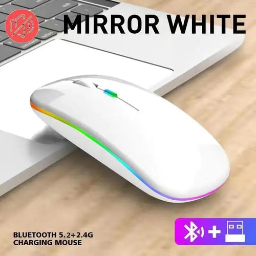 Wireless Mouse Gaming Mouse Backlight USB Compatible RGB Rechargeable