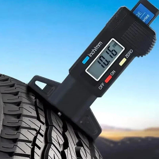 LCD tire tread gauge Automotive tire 0-25mm measuring tool Caliper