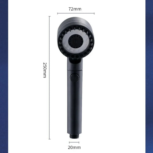 High Pressurized Filter Shower Head 3-mode Adjustable Spray with