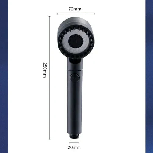 High Pressurized Filter Shower Head 3-mode Adjustable Spray with