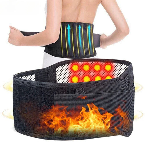 Adjustable Tourmaline Self Heating Magnetic Therapy Back Waist Support