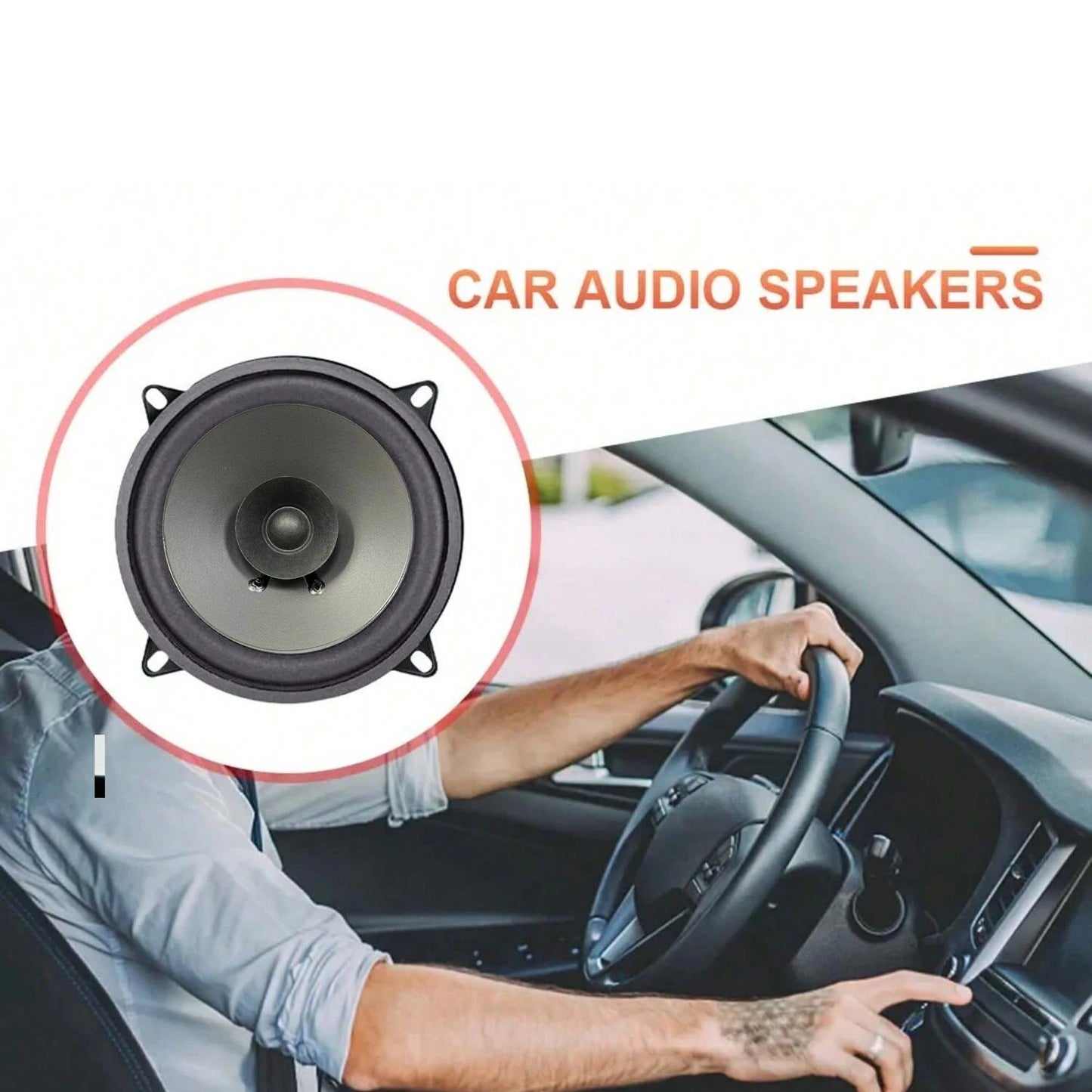 4/5/6 Inch Car Speakers 300-600W 2-Way Vehicle Door Auto Audio Music