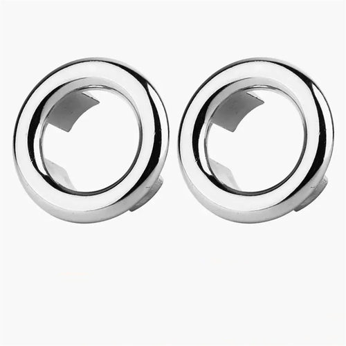 2pcs Bathroom Sink Hole Cover Basin Trim Cap Cover Plastic