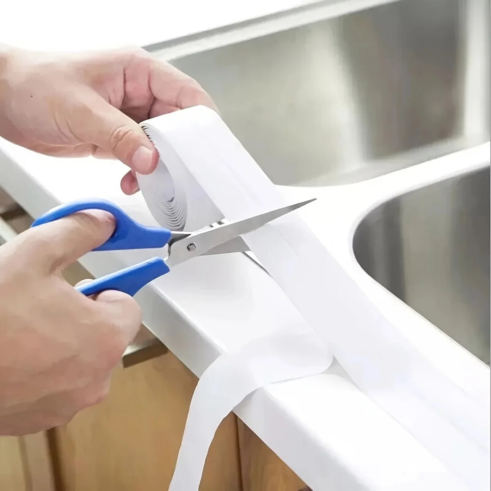 PVC Sealing Strip Tape Bathroom Bath Toilet Caulk Tape Self Adhesive