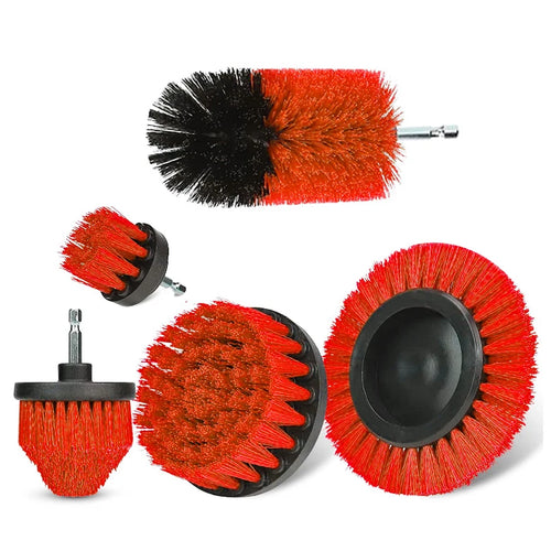Electric Drill-Brush Head Kit Attachment Power Scrubber Brush For