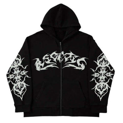 Y2K retro autumn hoodies for men and women printed personalized