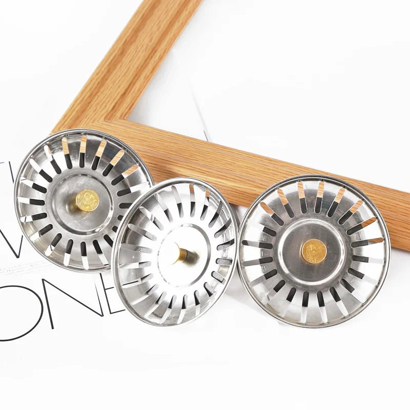 Stainless Steel Kitchen Sink Strainer Bathtub Hair Catcher Stopper