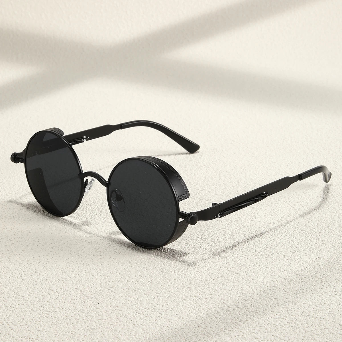 Metal Steam Punk Style Sun Glasses Steampunk Fashion Men Retro Round