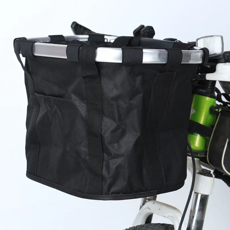 Bicycle Front Basket Bike Small Pet Dog Carry Pouch 2in1 Detachable
