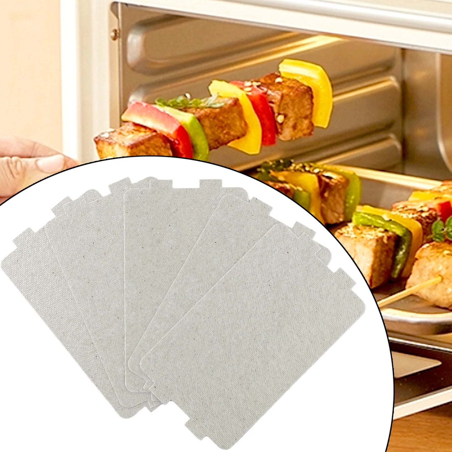 5pcs Universal Microwave Oven Mica Sheet Kitchen Accessories Wave