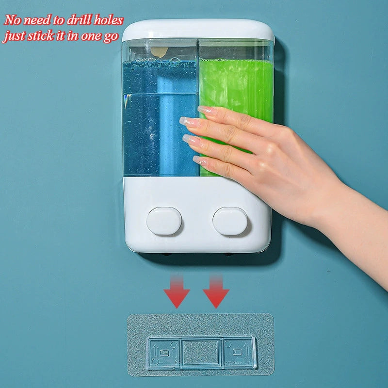 Wall mounted Soap Dispenser, Manual Press, 500/1000ML Capacity,