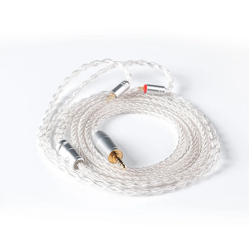 KBEAR 8 Core Upgraded Silver Wired Earphone Cable 2PIN/MMCX/QDC Gaming