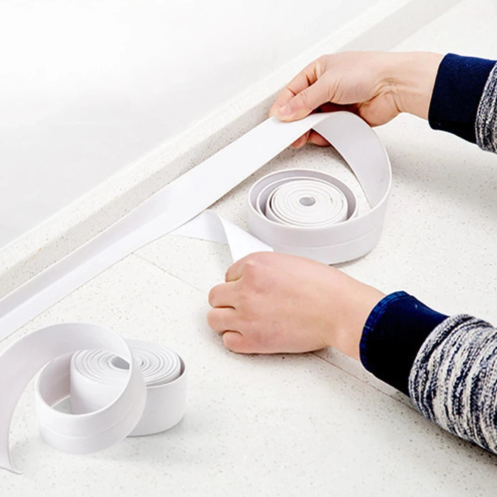 1pc Bathroom Waterproof Wall Stickers Sealing Tapes PVC Adhesive