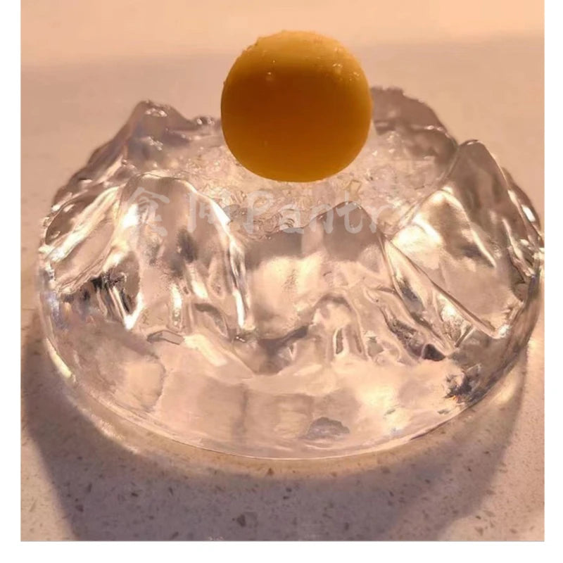 Creative Glass Dessert Tableware Iceberg Shaped Dessert Plate French