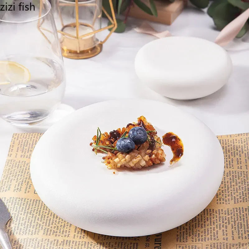 Ceramic Dinner Plate Restaurant Creative Cooking Plate Steak Plate