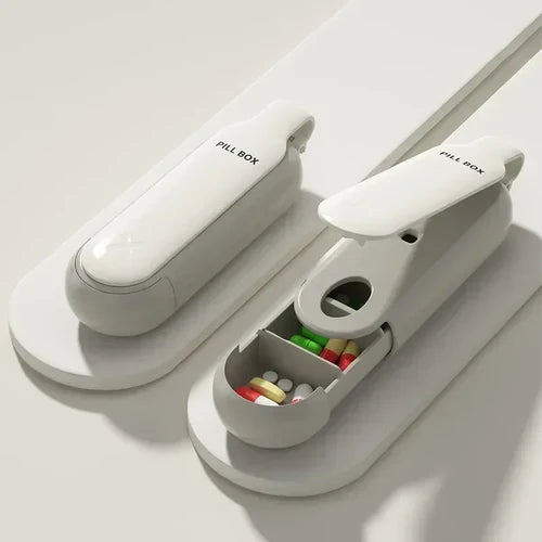 Portable Colorful 3 Spaces Medicine Case Health Care Container Case