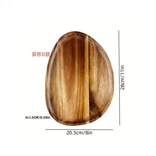 Japanese solid wood fruit plate factory wholesale wooden tray