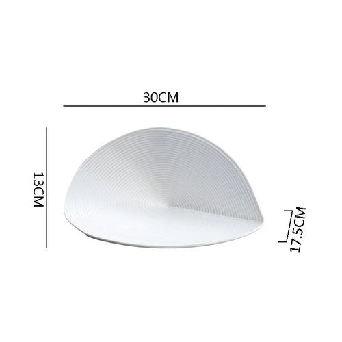 Creative Irregular Ceramic Dinner Plate Restaurant Dessert Plate Snack
