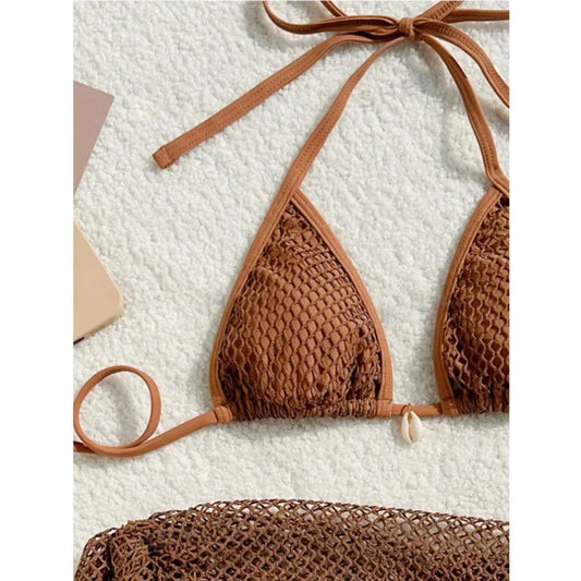 2025 Sexy Bikinis Female Swimsuits Women's Three-Piece Swimwear Beach Swim Wear Bathing Suits Brazilian Bikini Set Pool Bather